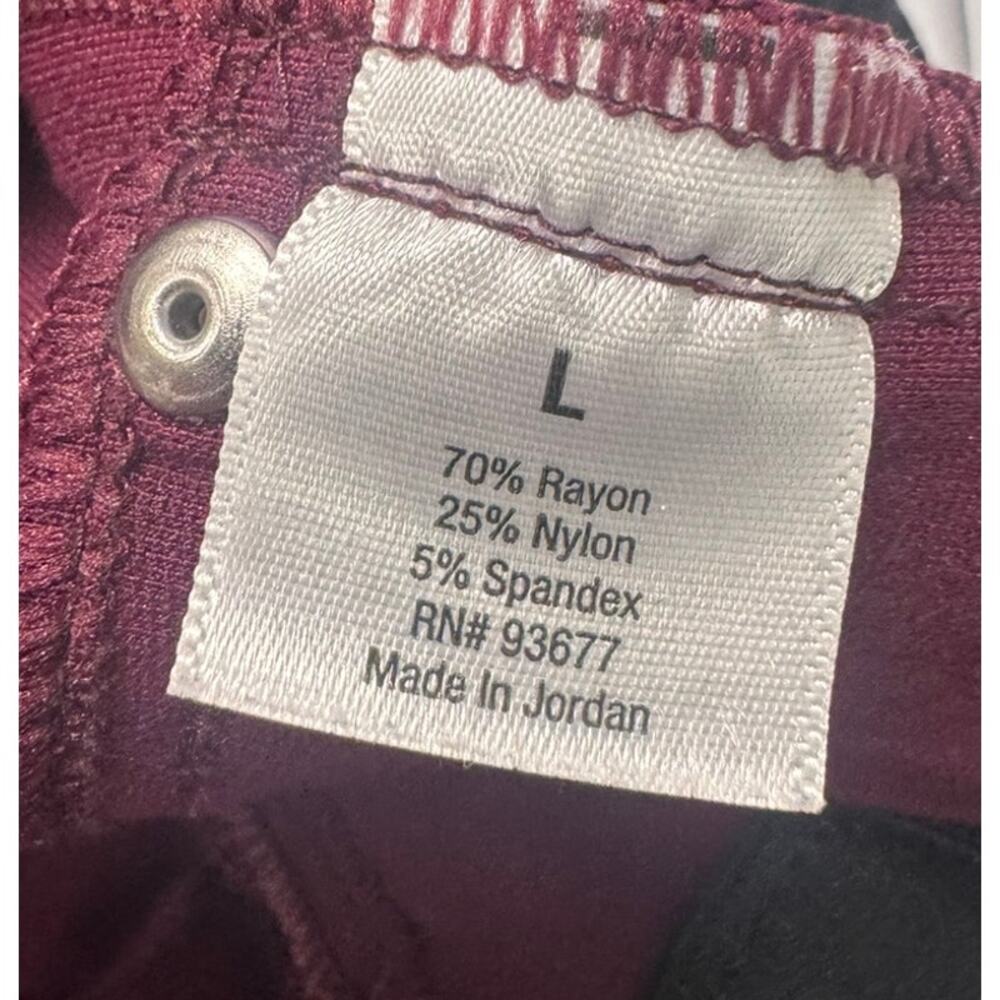 a.n.a A New Approach Large Womens Pants Burgundy Red - Picture 4 of 8